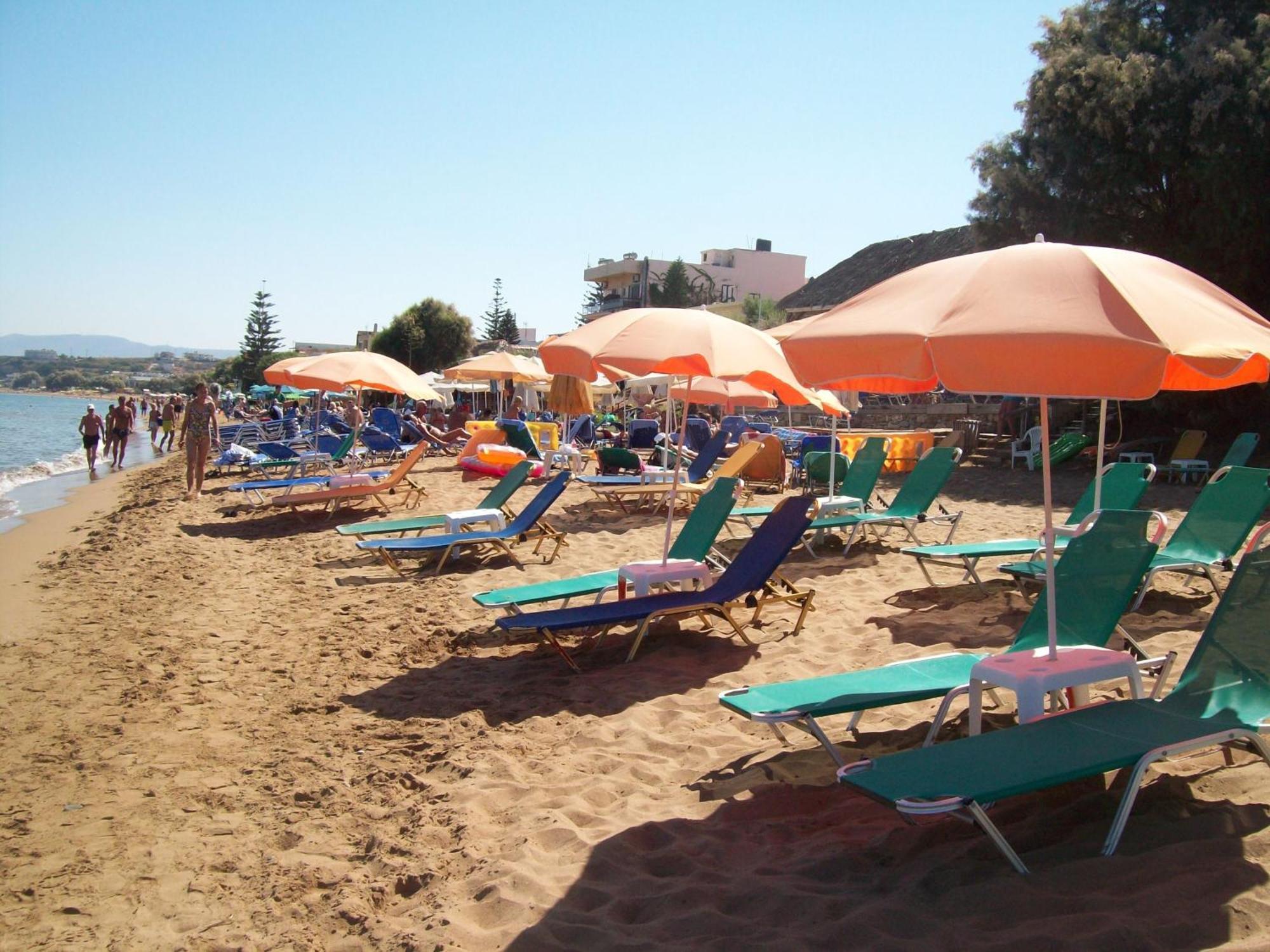 Kato Stalos Beach Exterior foto